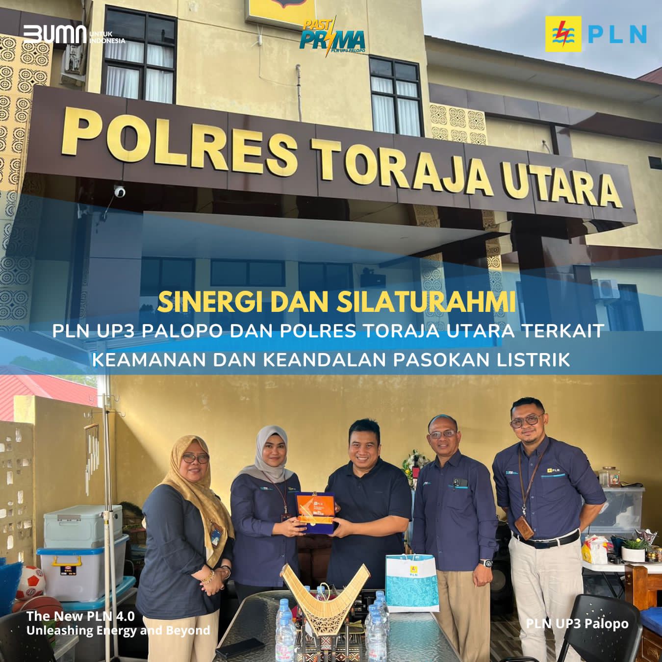 Perkuat Sinergi dengan Polres Toraja Utara, PLN UP3 Palopo Tingkatkan Kolaborasi dan Pemberian Bantuan kepada Masyarakat