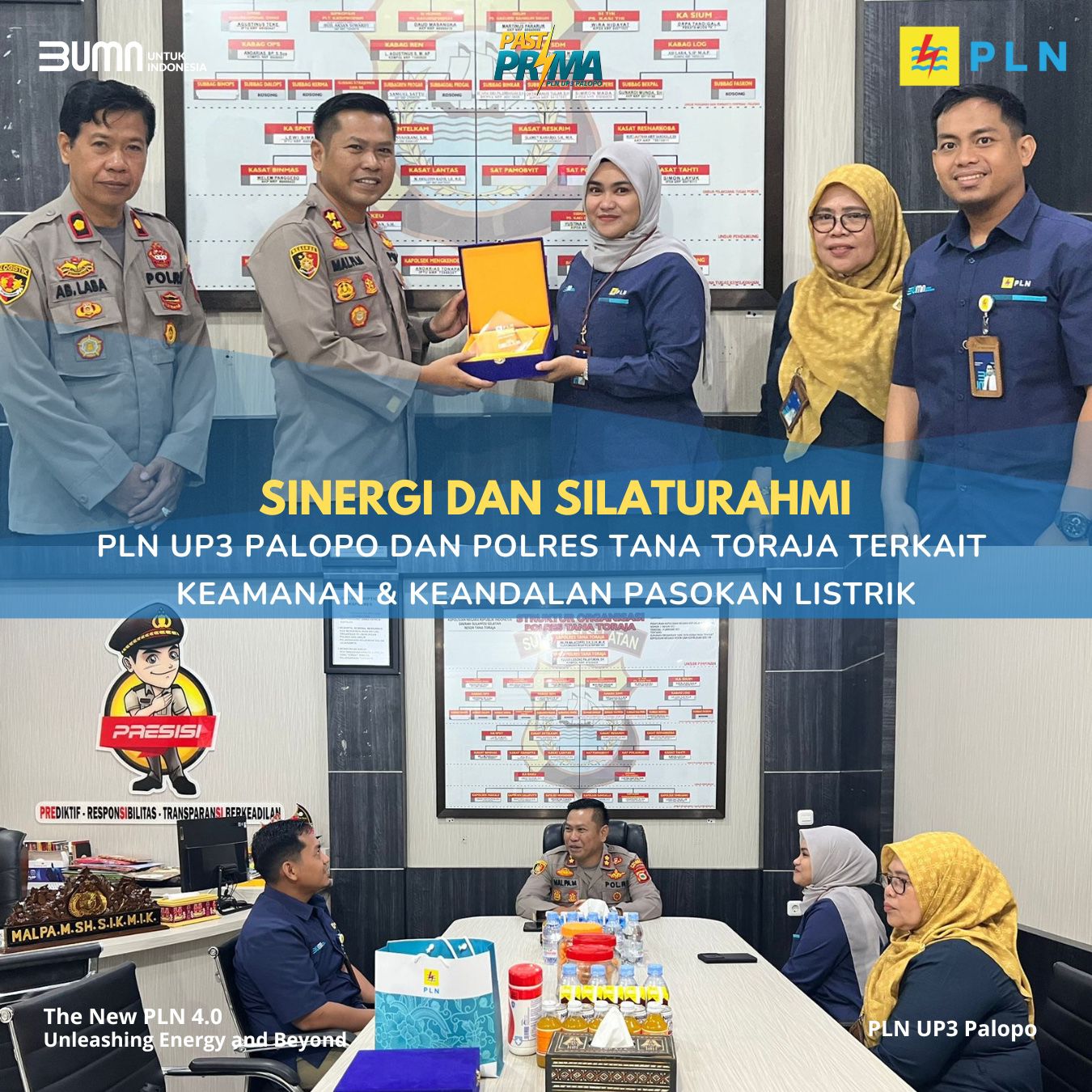 Perkuat Sinergi dengan Polres Tana Toraja, PLN UP3 Palopo Tingkatkan Kolaborasi dan Pelayanan kepada Masyarakat