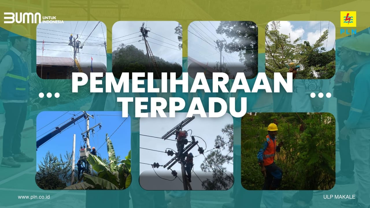 Peringatan HUT Kemerdekaan RI,PLN Makale lakukan Pemeliharaan Jaringan Listrik