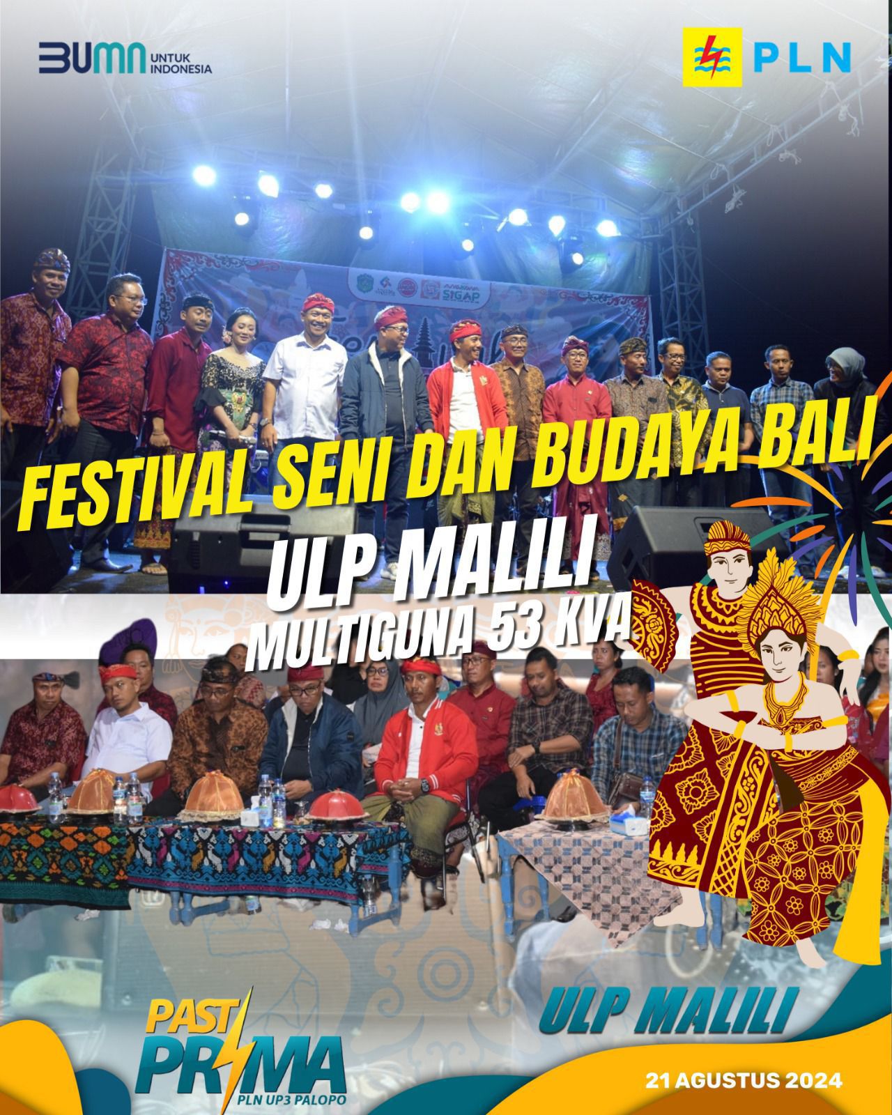 PLN Malili berikan Pelayanan Multiguna di Festival Seni dan Budaya Bali