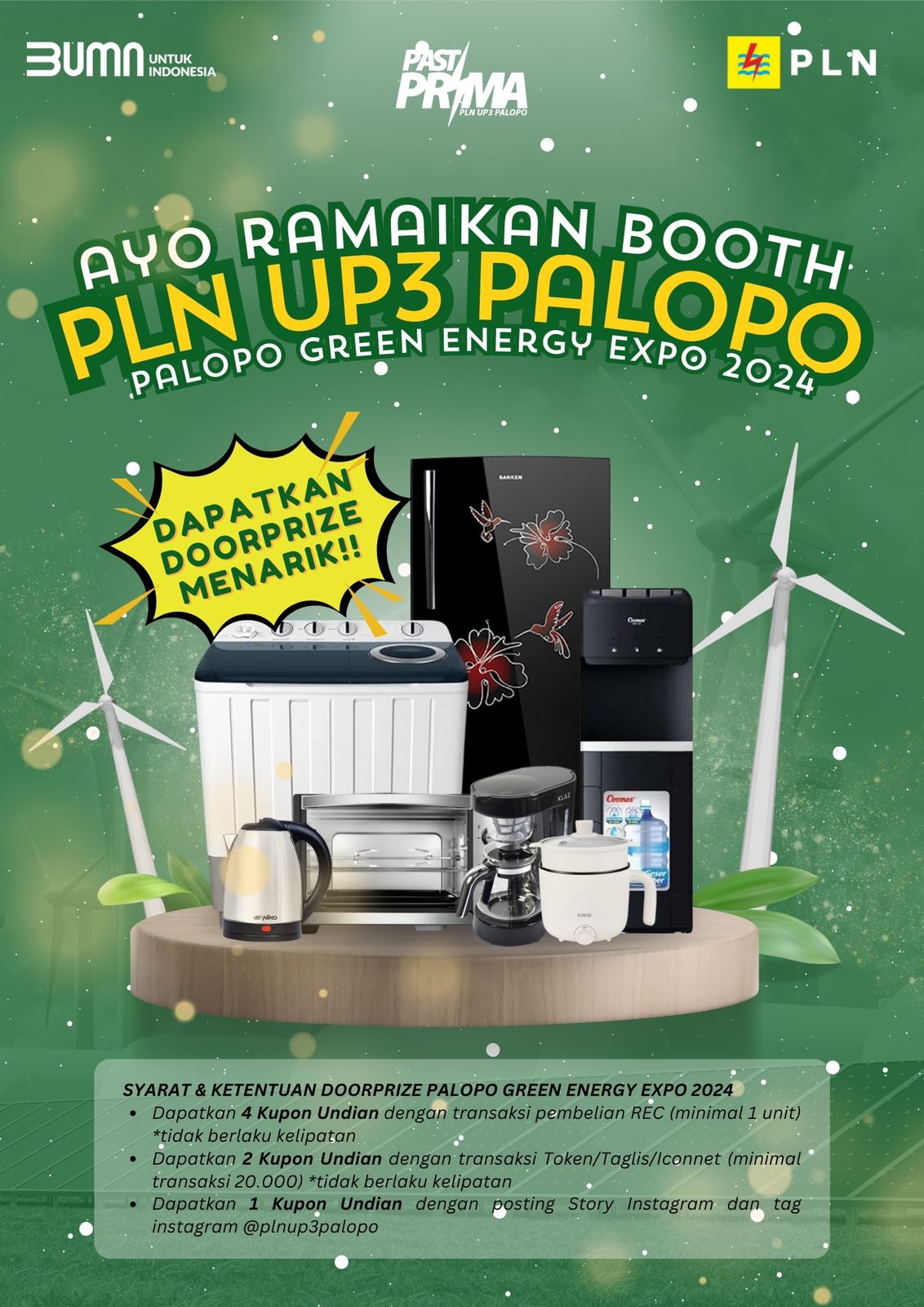 PLN UP3 Palopo gelar Palopo Green Energy Expo 2024,Ada Undian Doorprizes 