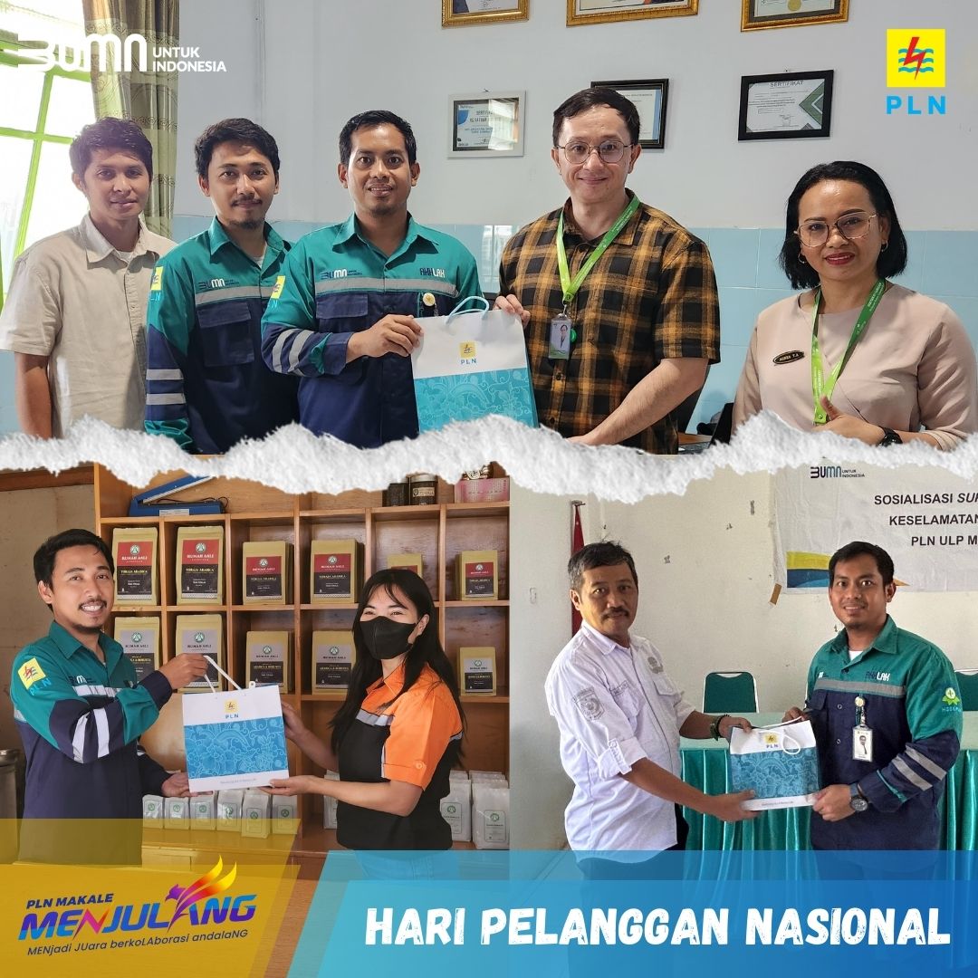 PLN Makale Peringati Hari Pelanggan Nasional 2024, Berikan Souvenir hingga Diskon Promo Tambah Daya