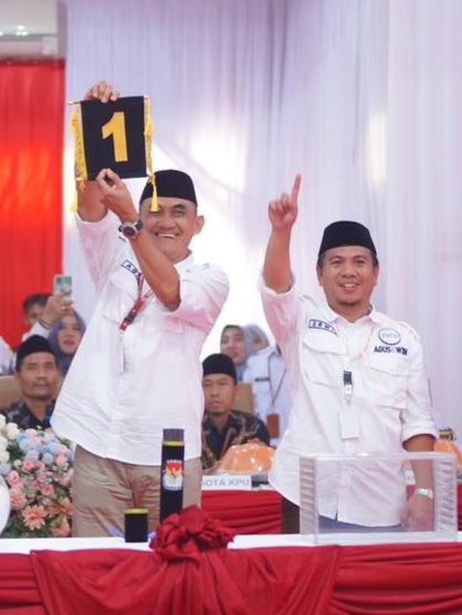 Agus-Win Dapat Nomor Urut 1, Kuasa Hukum: Paslon Paling Konsisten Ikut Mekanisme Pencalonan