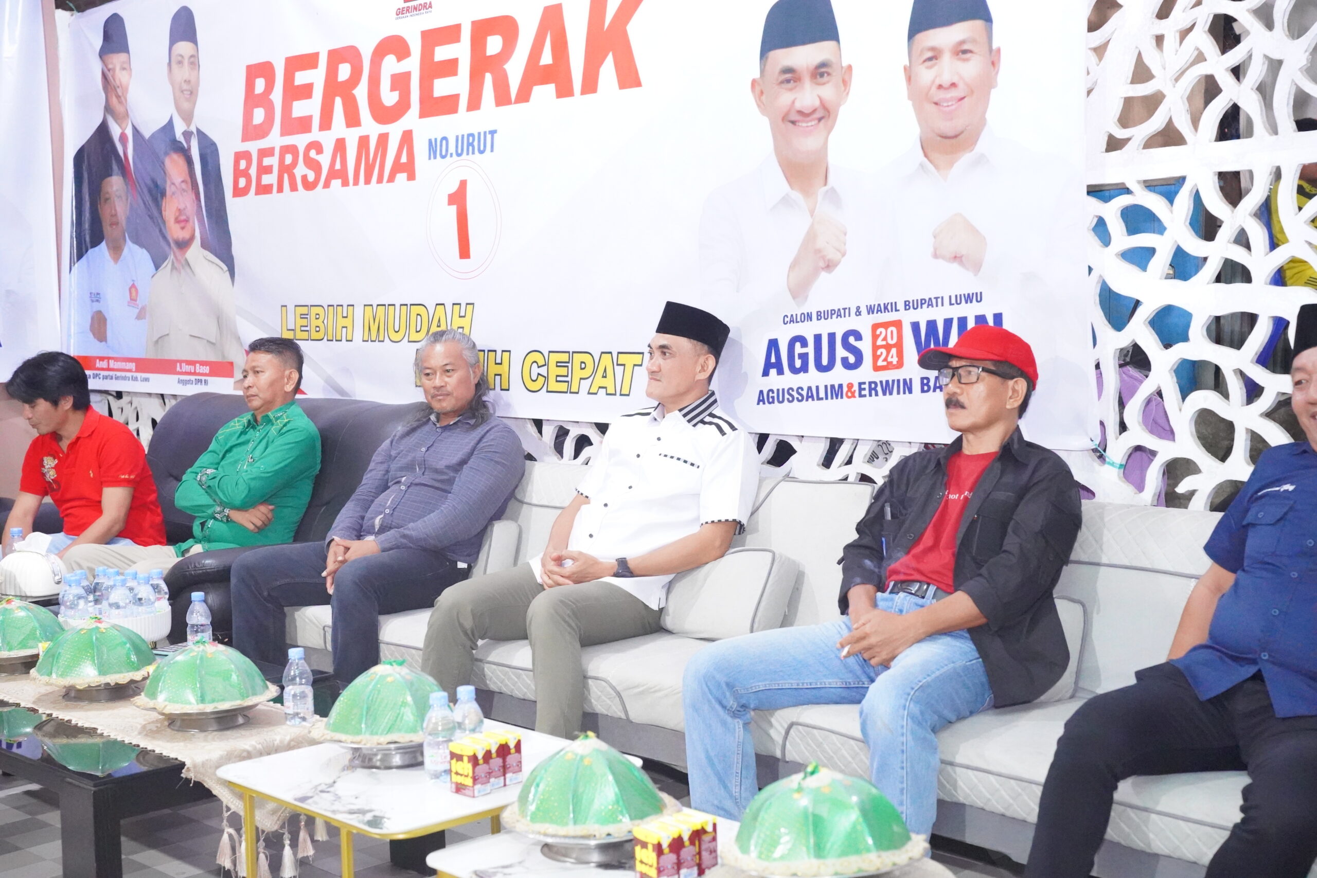 Legislator Gerindra Kompak Galang Dukungan Agus-Win di Bajo Barat