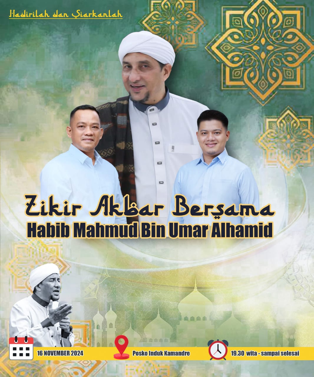 Pata-Dhevy Gelar Dzikir dan Do’a Bersama, Hadirkan Habib Mahmud bin Umar Al-Hamid