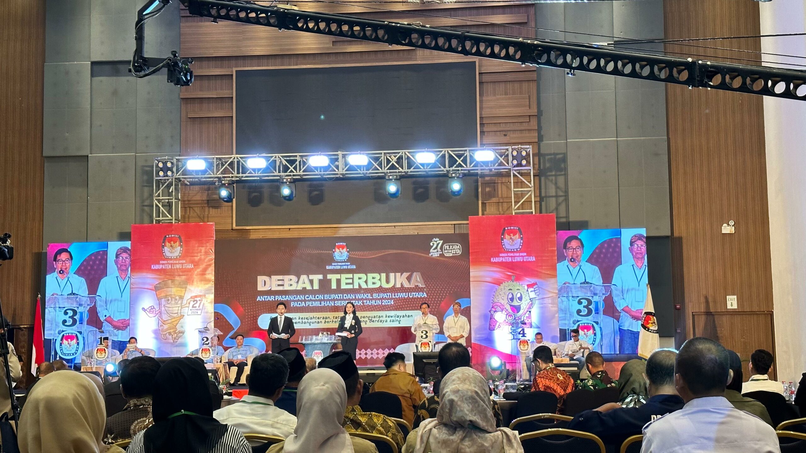 Debat Kedua Pilkada Lutra Hanya Satu Kali, Ketua KPU: Disepakati Empat Paslon
