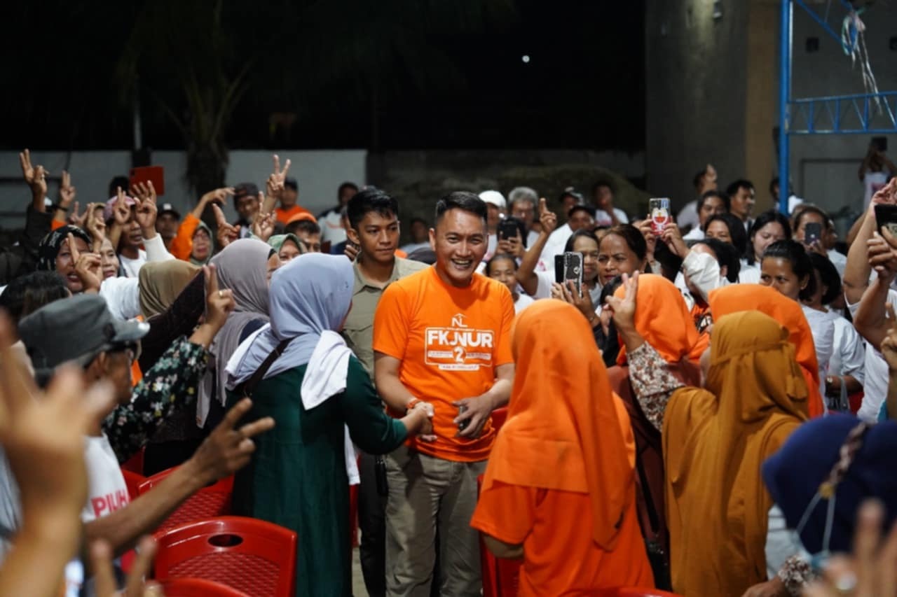 Kampanye Tingkat Kelurahan Berakhir di Pattene, FKJ: Insya Allah No.2 Menang