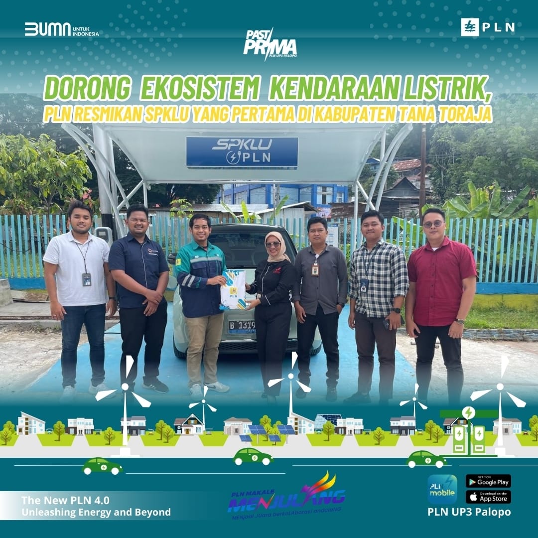 Menyambut Era Kendaraan Listrik, PLN luncurkan SPKLU di Belopa