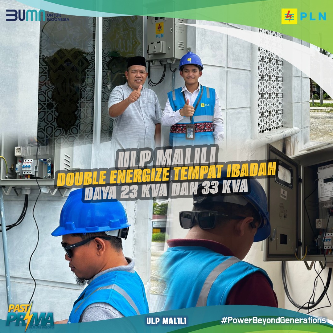Double Energize Tambah Daya  23 KVA dan 33 KVA di Tempat Ibadah  oleh Tim PLN ULP Malili