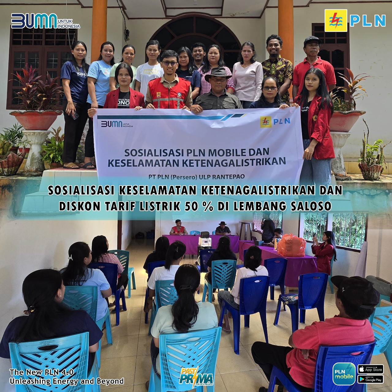 Sosialisasi Ketenagalistrikan PLN ULP Rantepao di Lembang Saloso, Kecamatan Rantepao