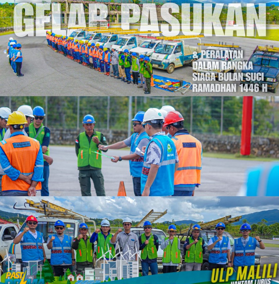 PLN ULP Malili Melaksanakan Gelar Pasukan Menyambut Siaga Bulan Suci Ramadhan 1446 H