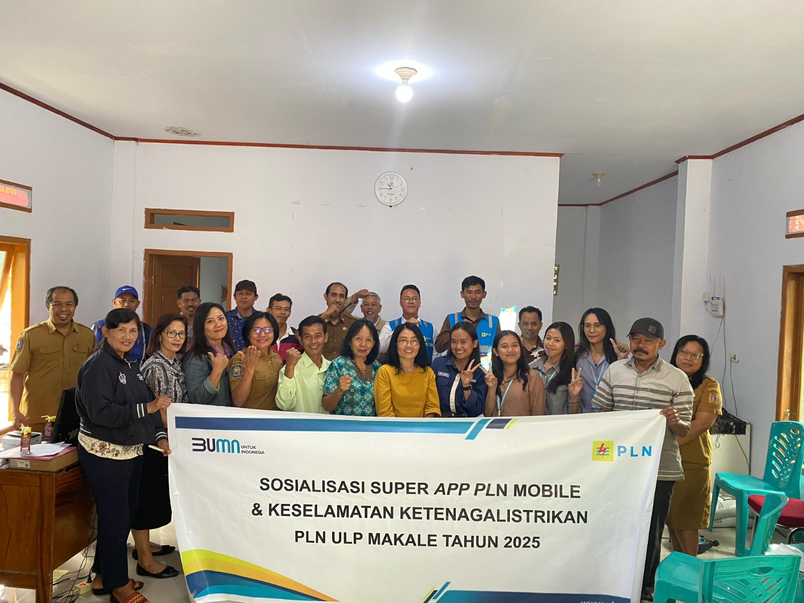 PLN ULP Makale Sosialisasi Keselamatan Ketenagalistrikan, Super App PLN Mobile, & Diskon Tarif Listrik 50% 