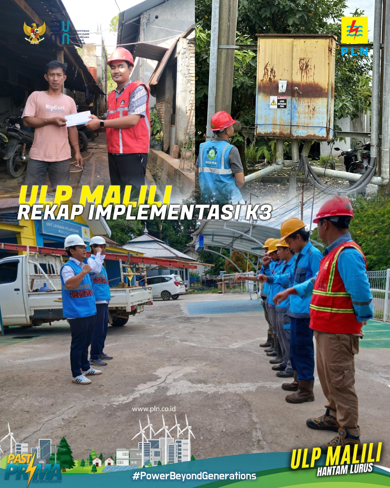 Rekap Implementasi K3 Internal dan Eksternal ULP Malili