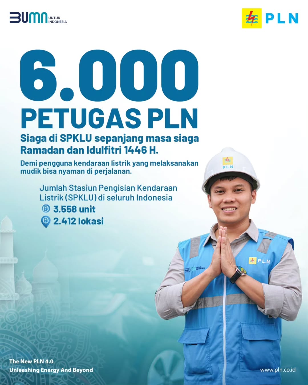 Mudik Nyaman dengan Kendaraan Listrik, PLN Siagakan 6.000 Petugas di SPKLU  