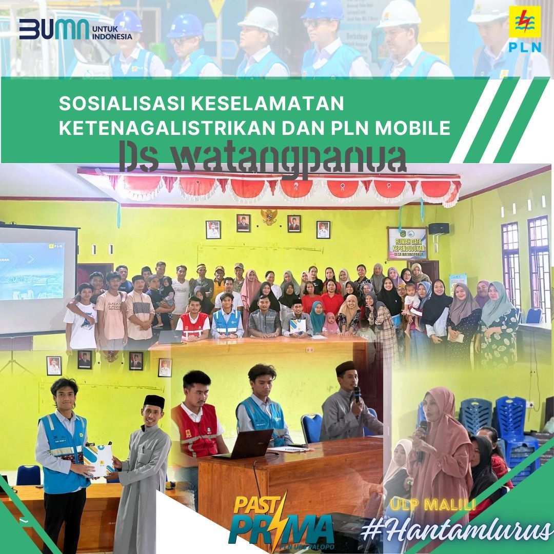 PLN ULP Malili Sosialisasikan Keselamatan Ketenagalistrikan dan PLN Mobile di Desa Watangpanua