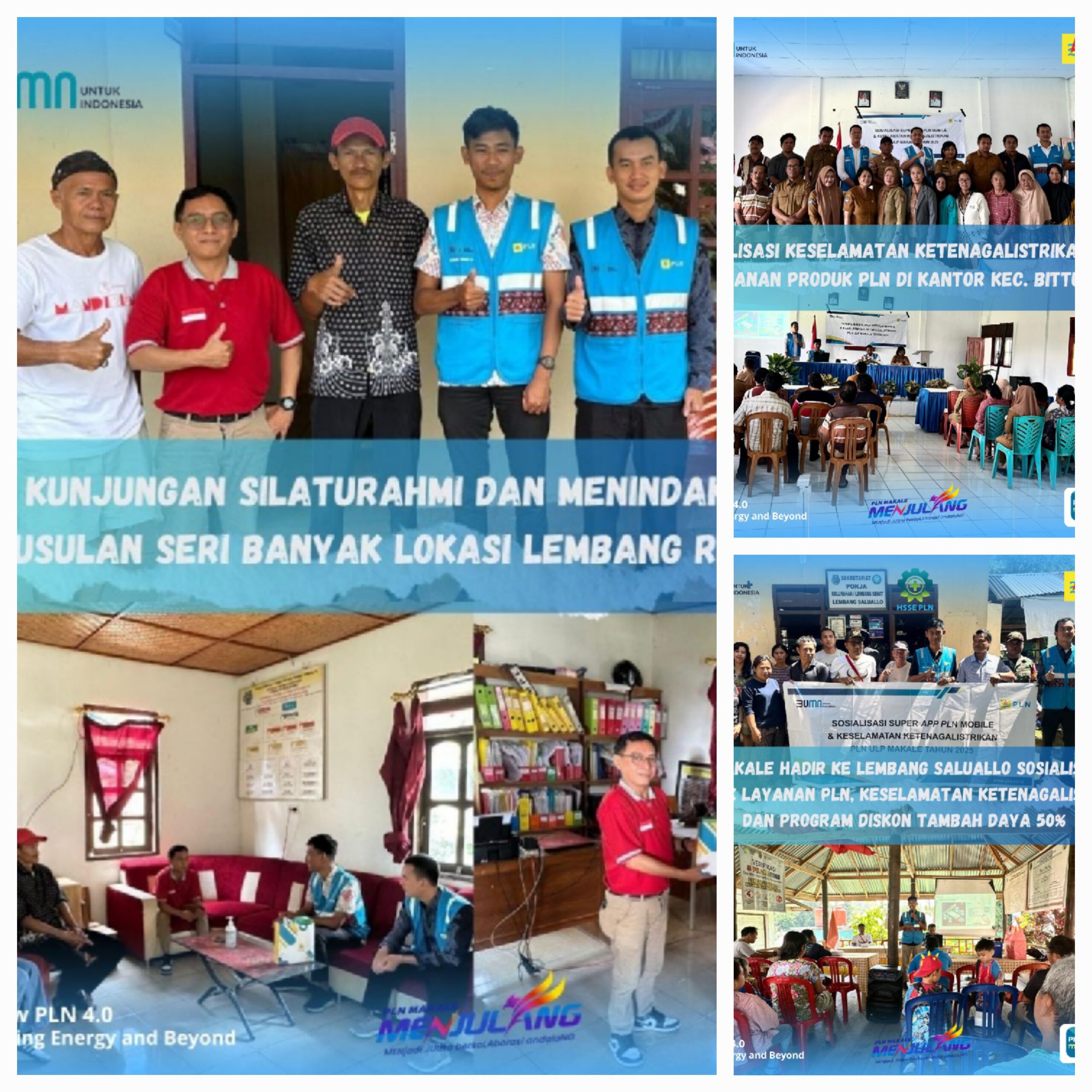 PLN ULP Makale Gencarkan Sosialisasi Keselamatan Ketenagalistrikan dan PLN Mobile di Seluruh Wilayah Tana Toraja