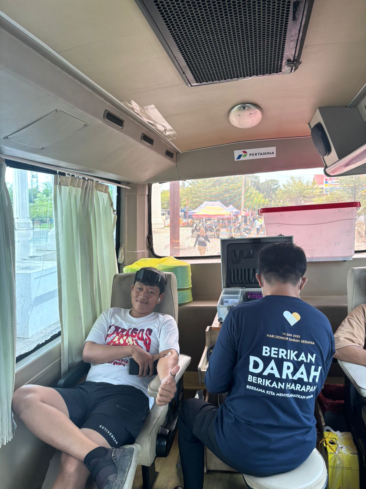 Sumbangsih Untuk Kemanusian, UKJP Palopo Donor Darah di Lapangan Pancasila
