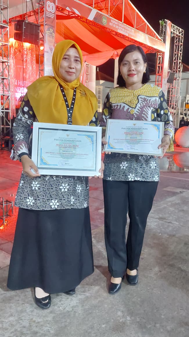 Torekan Prestasi, SMPN 14 Palopo Raihkan 2 Penghargaan PIN Walikota Palopo 