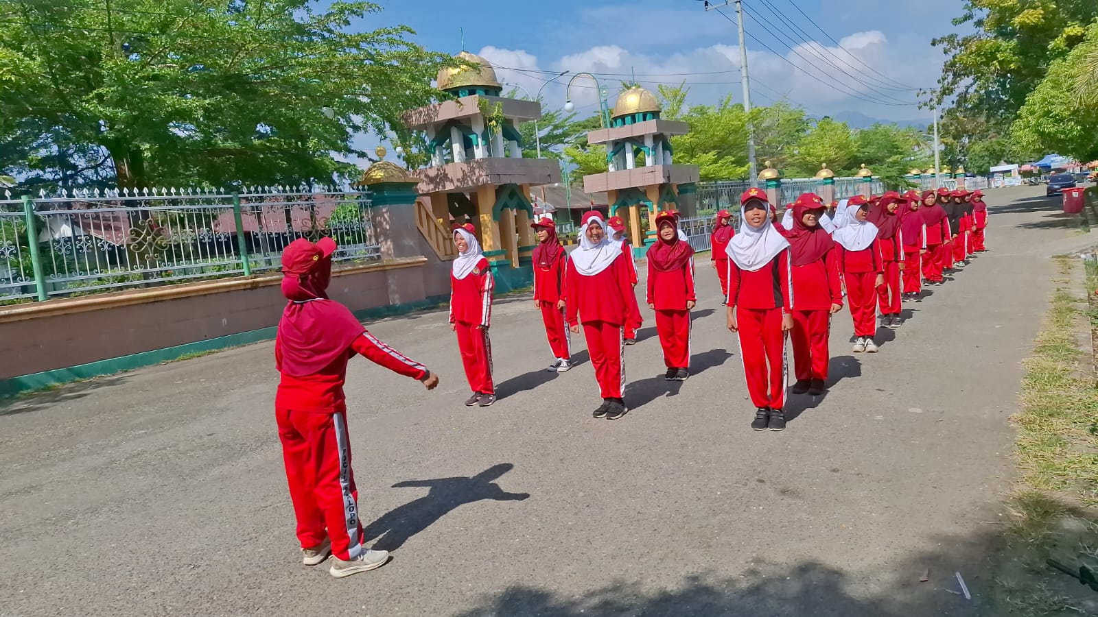 Target Juara 1, SDN 1 Lalebbata Palopo Rutin Latihan Gerak Jalan Indah