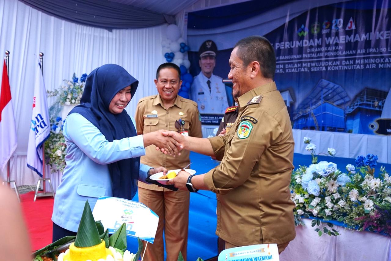 Bupati Irwan Resmikan Instalasi Pengelolaan Air Perumdam Waemami, Irwan: Bentuk Komitmen Pemerintah
