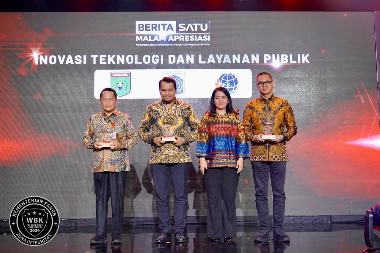 Kementerian ATR/BPN Raih Apresiasi BeritaSatu 2025 Kategori Inovasi Teknologi dan Layanan Publik