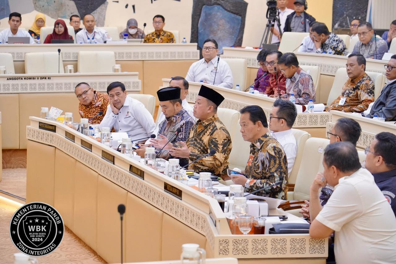 Targetkan Realisasi hingga 98%, Menteri Nusron Laporkan Progres Capaian Anggaran dalam RDP Bersama Komisi II DPR RI