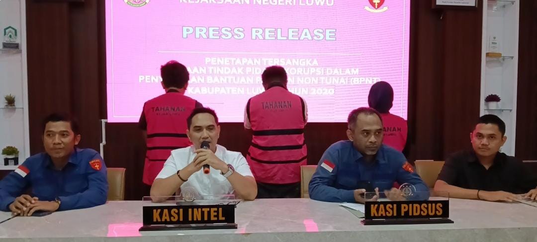 Kejari Luwu Tetapkan 3 Orang Tersangka Korupsi BPNT Tahun Anggaran 2020
