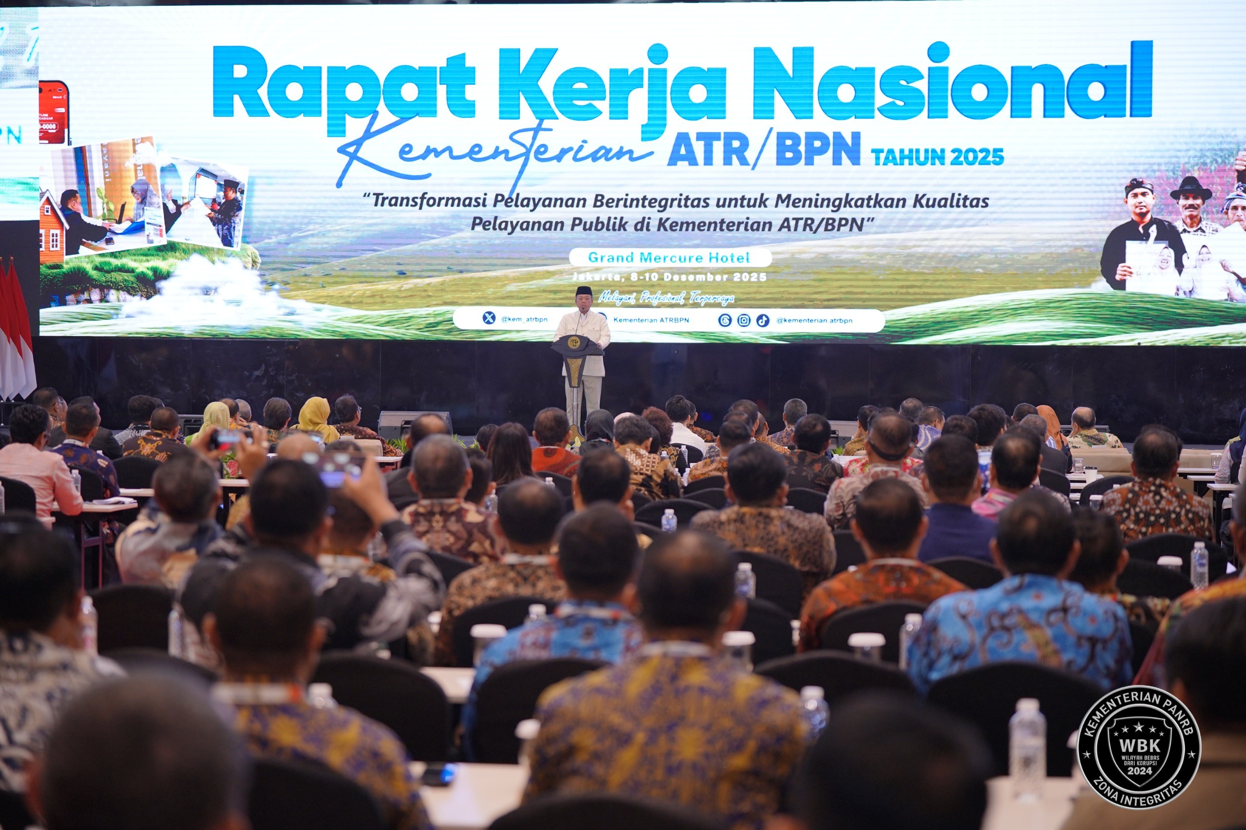 Buka Rakernas 2025, Menteri Nusron: Hasilkan Keputusan  Untuk Meningkatkan Pelayanan  Masyarakat