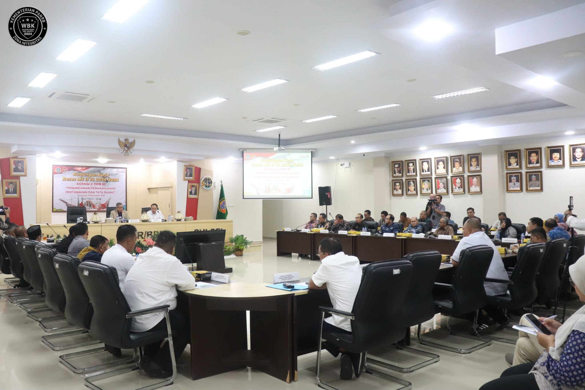 Perkuat Sinergi, Kepala BPN Kota Palopo Hadiri Kunker Komisi II DPR RI di Kanwil BPN Sulsel