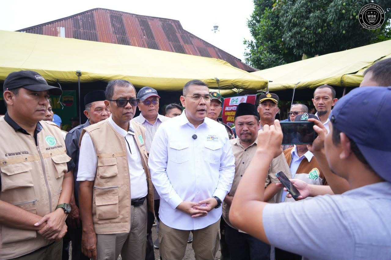 Wamen Ossy Pastikan Penggantian Sertipikat Tanah yang Rusak Akibat Bencana Prosesnya Cepat