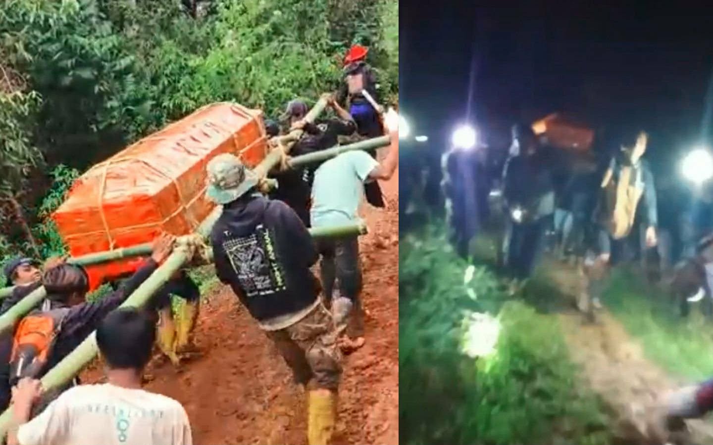 Kisah Pilu !! Warga Seko Meninggal Dunia Harus Diusung Malam Hari Lewat Jalur Ekstrem
