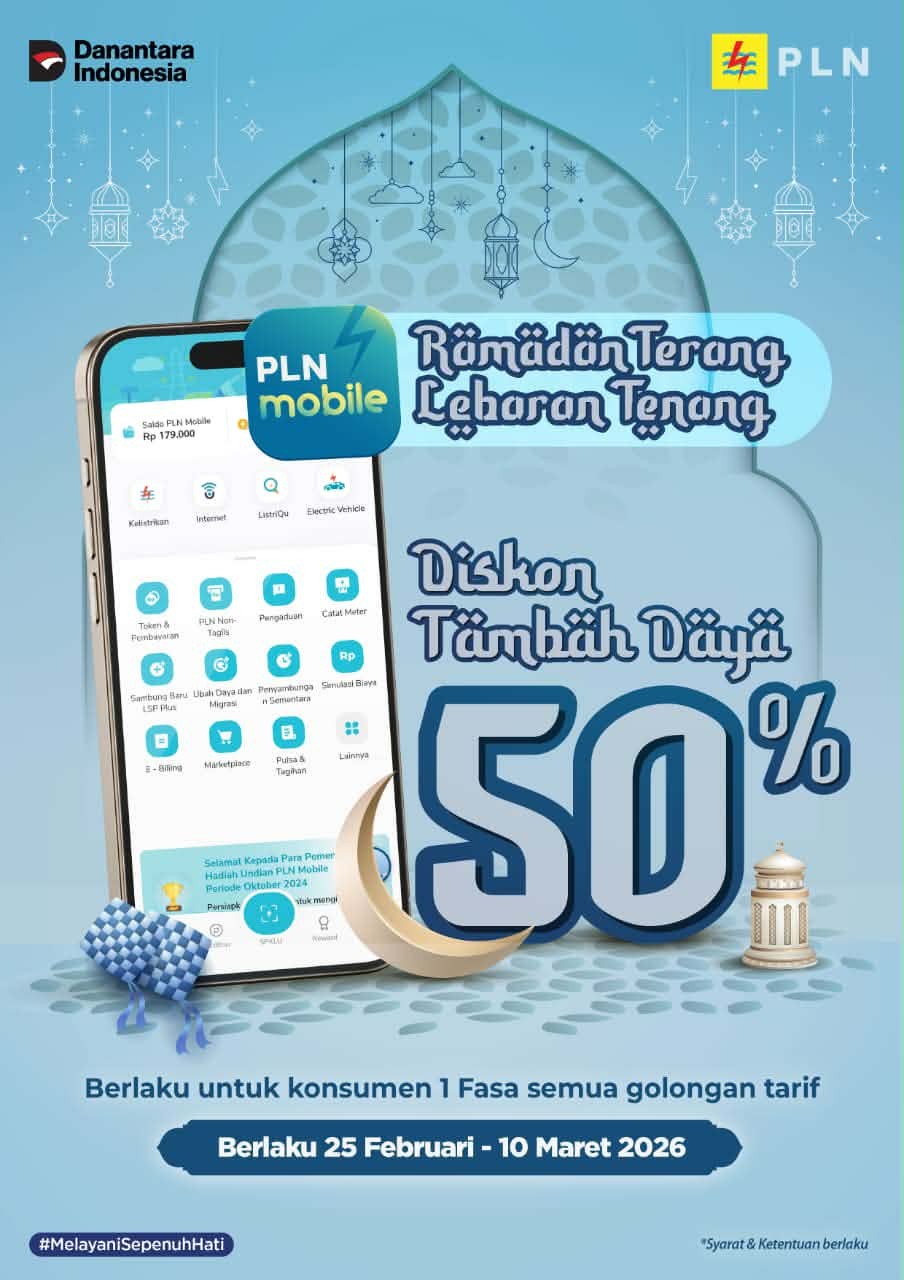 Sambut Ramadan, PLN UP3 Palopo Hadirkan Promo Diskon Tambah Daya 50% Lewat PLN Mobile