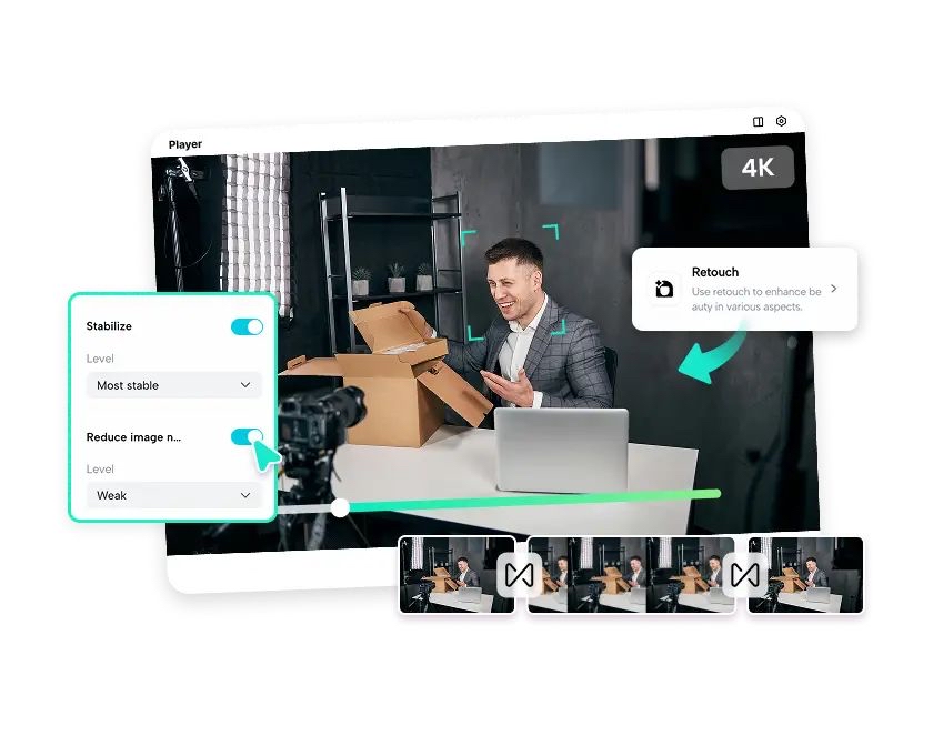 Ubah Klip Produk Sederhana Menjadi Video Demo Berkualitas Studio dengan Pencahayaan yang Lebih Baik, Detail yang Lebih Tajam, dan Warna yang Sempurna