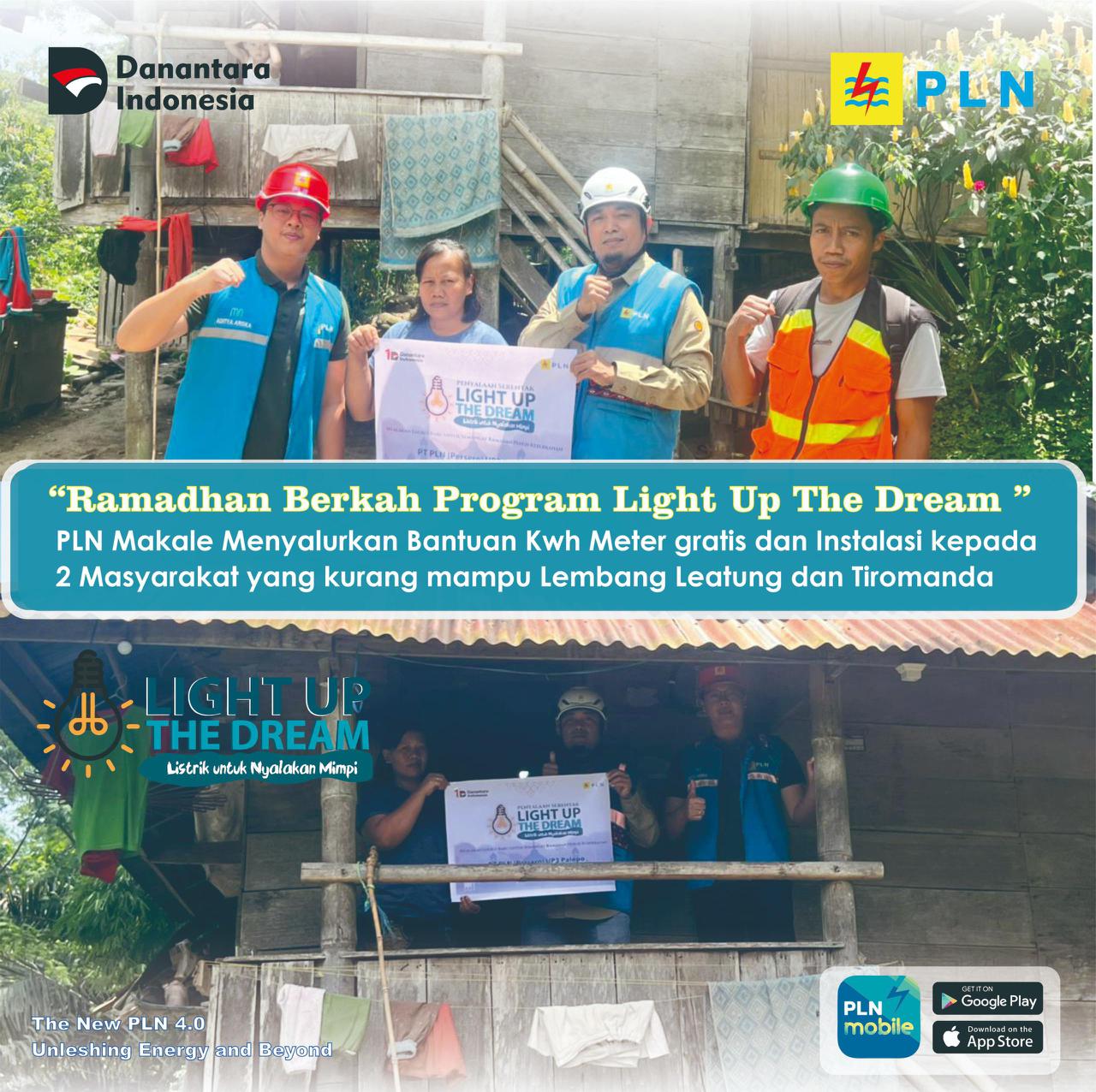 PLN UP3 Palopo Melalui ULP Makale Hadirkan Program Sosial Kemanusiaan Light Up Dream