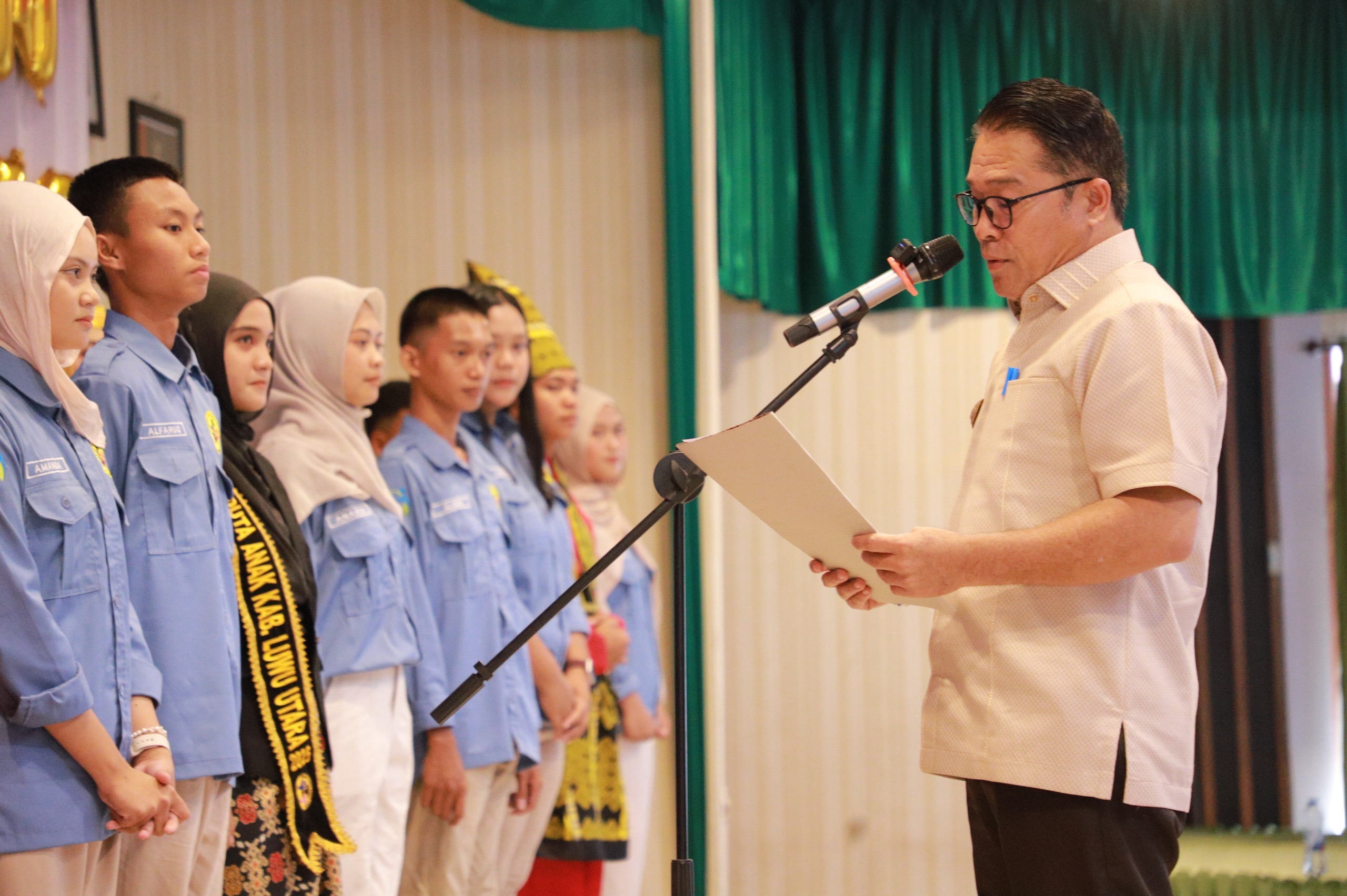 Kukuhkan Forum Anak Luwu Utara, Jumail Mappile: Aktifkan Sampai ke Desa dan Kelurahan