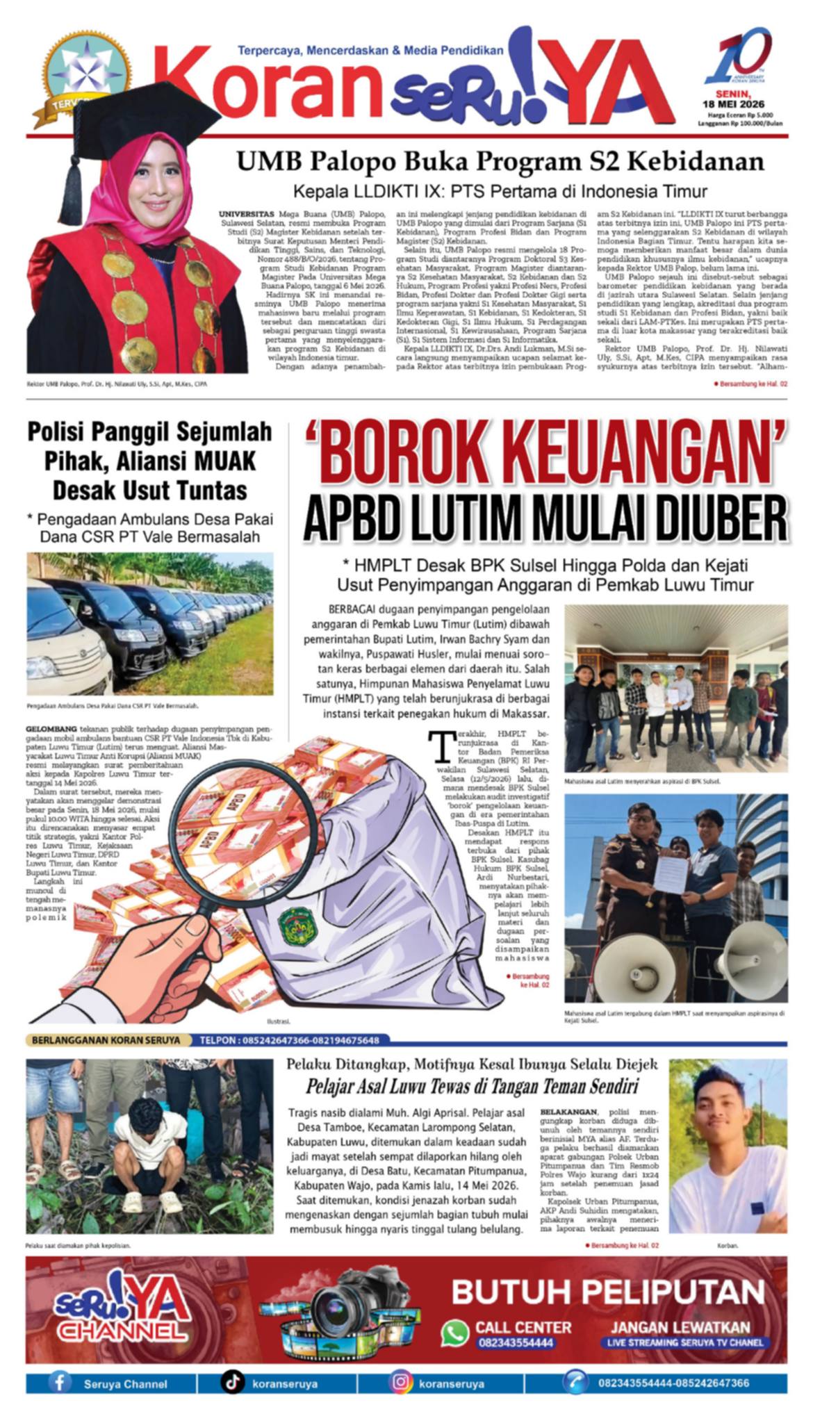 SOROT UTAMA ! MENANTI GEBRAKAN APH UNGKAP ‘BOROK KEUANGAN’ APBD LUWU TIMUR