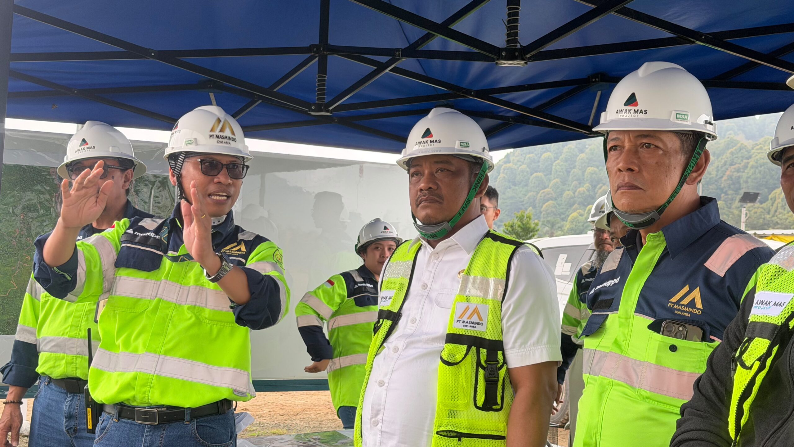 Bupati Luwu Tinjau Fase Konstruksi di Awak Mas Project
