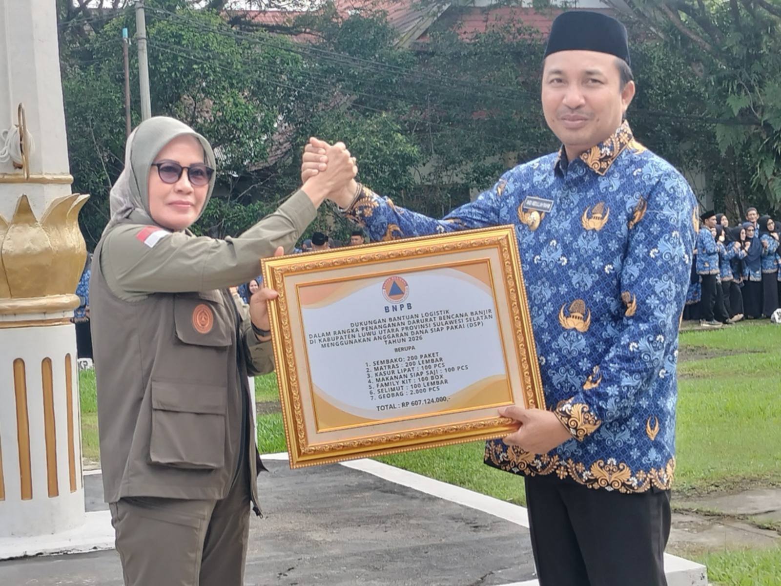 Percepat Penanganan Bencana Banjir, Luwu Utara Terima Bantuan dari BNPB Senilai Rp 607 Juta