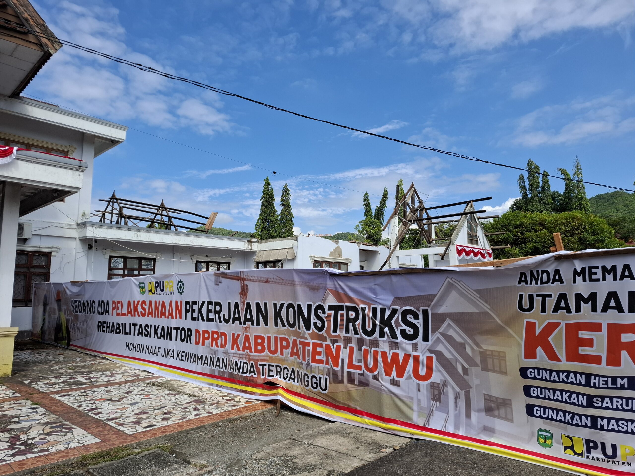 Gedung Reot Kantor DPRD Luwu Mulai Direnovasi