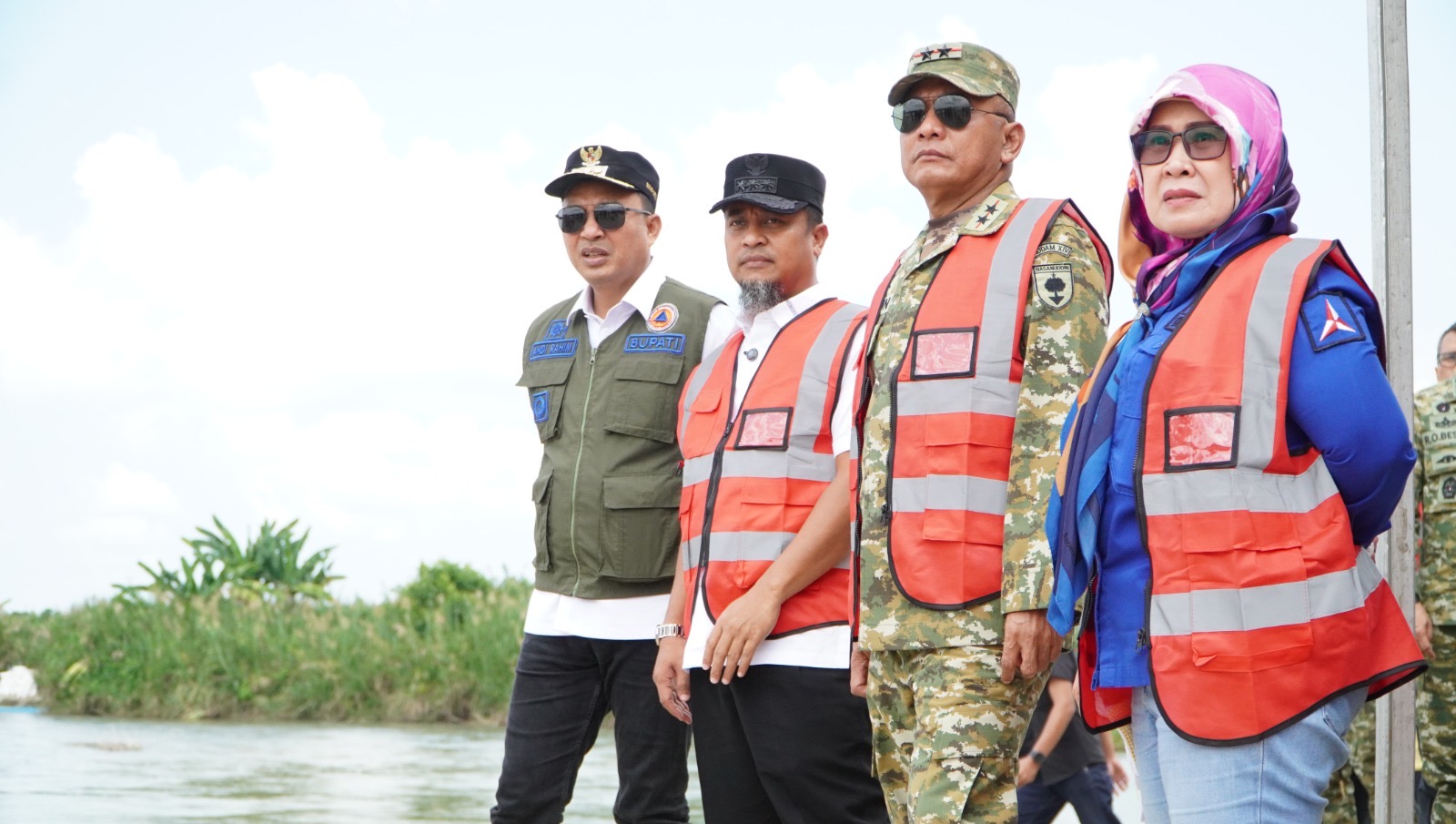 Pangdam Hasanuddin Dampingi Gubernur Sulsel Ground Breaking Penanganan Banjir Sungai Rongkong