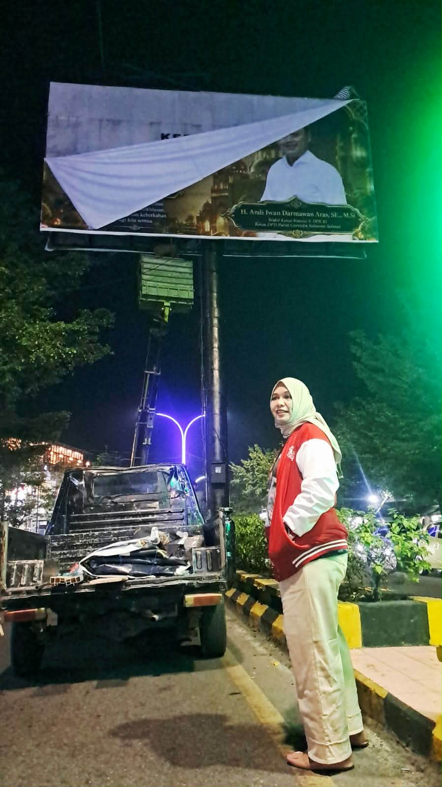 Dipimpin Kepala DPMPTSP Palopo, Satgas Kembali Tertibkan Puluhan Reklame dan Billboard Melanggar Perizinan