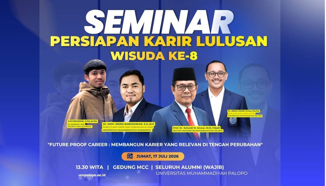 Jelang Wisuda Ke-8, UMPalopo Gelar Seminar Persiapan Karier Lulusan