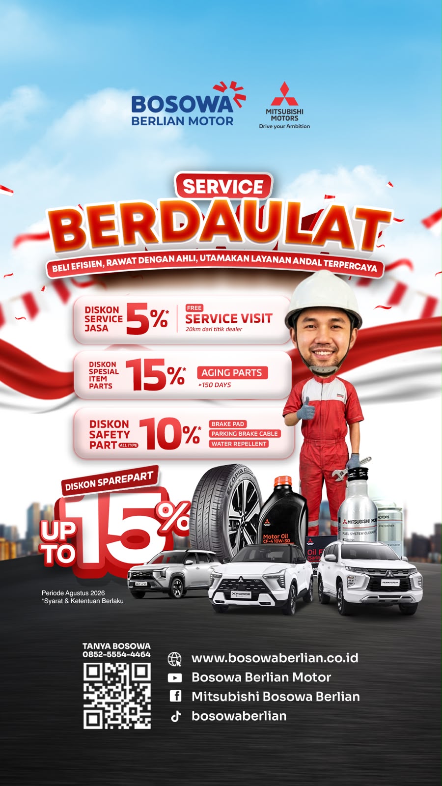 Mitsubishi Bosowa Palopo Berikan Berbagai Promo di Bulan Hut Kemerdekaan RI