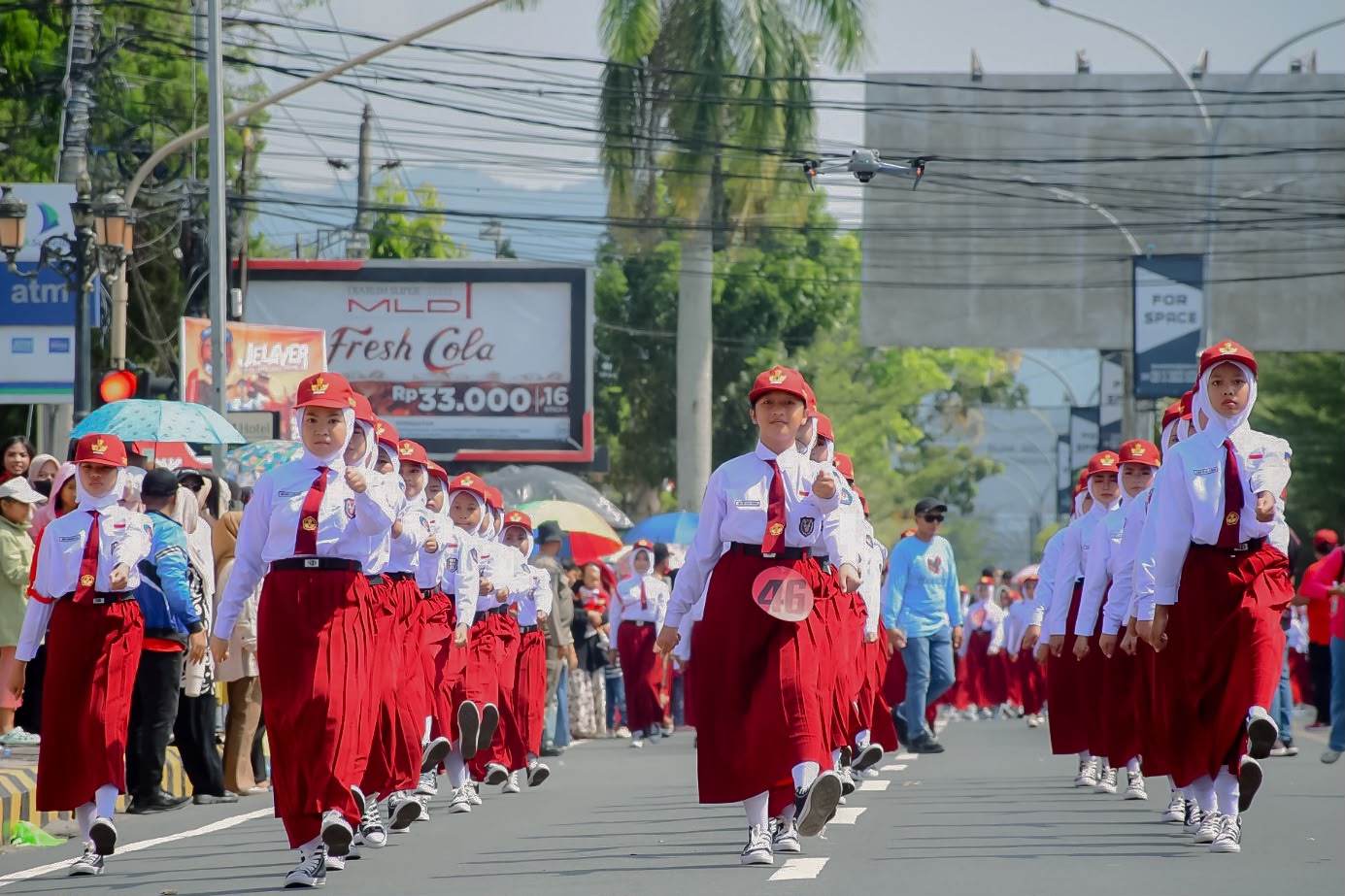 Berkat Kerja Keras dan Disiplin, SDN 1 Palopo Juara 1 Lomba Gerak Jalan Indah HUT ke-81 Proklamasi RI