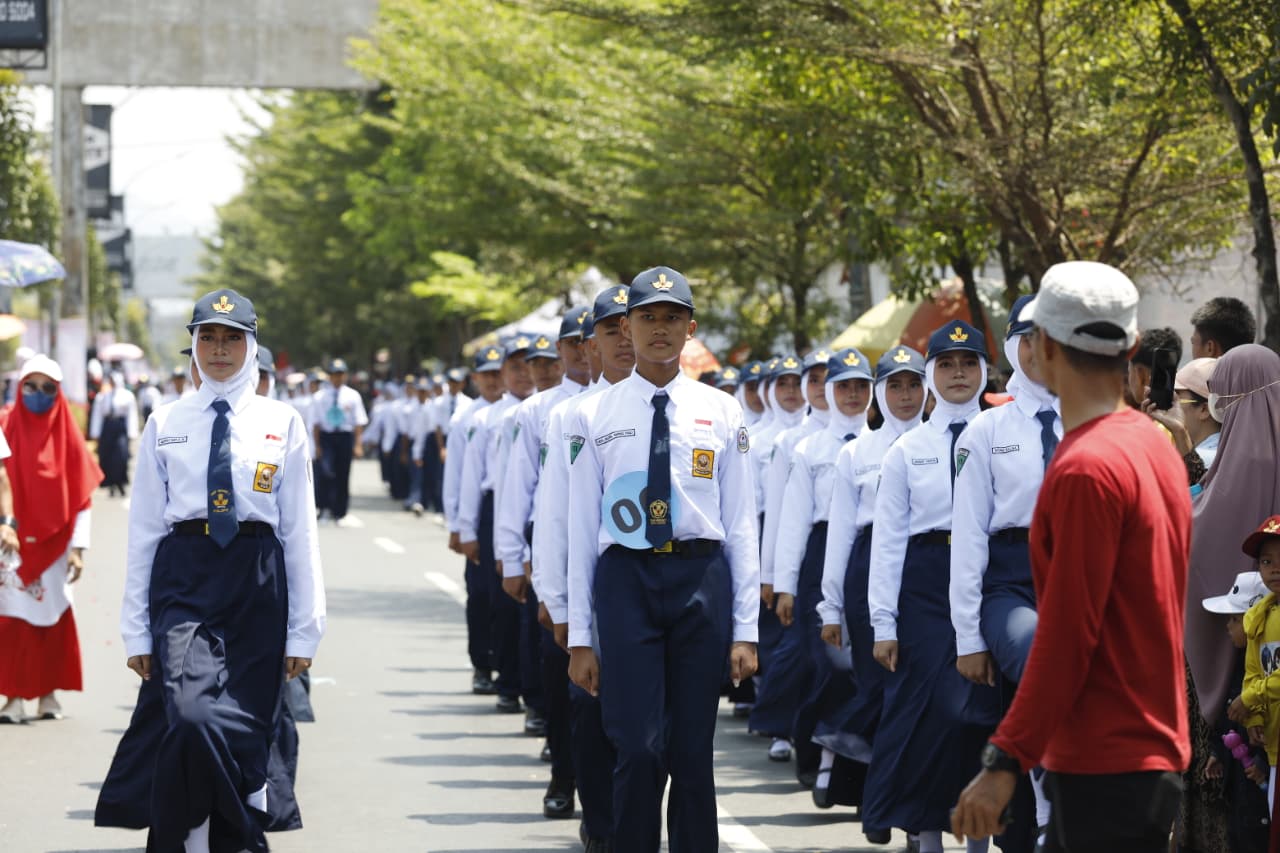 SMPN 1 Palopo Juara 2 Gerak Jalan Indah, Suriadi Rahmat: Latihan Singkat Tak Halangi Semangat Juara