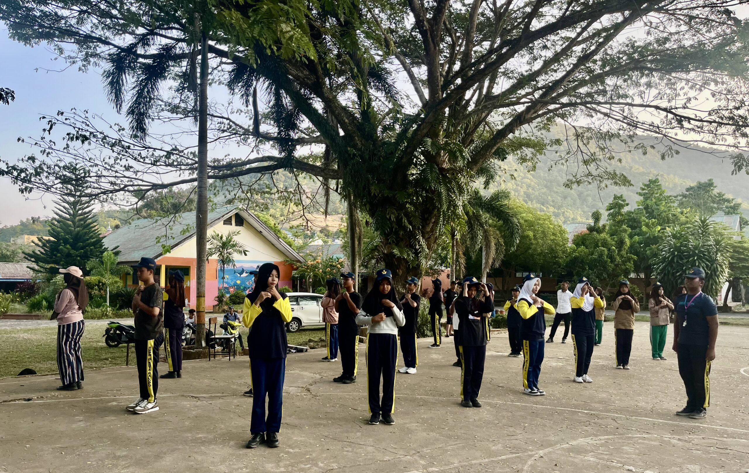 Semarak HUT ke-81 Proklamasi RI,  SMPN 8 Palopo Siap Ikuti Lomba Gerak Jalan Indah, Bahrum Satria: 31 Siswa Fokus Latihan Setiap Hari