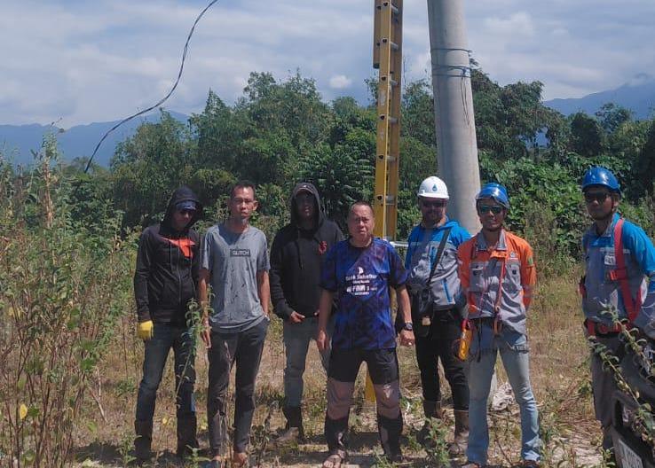 Non-APBD, Bupati Lutra Gandeng PT Poso Energi Terangi Bantaran Sungai Masamba