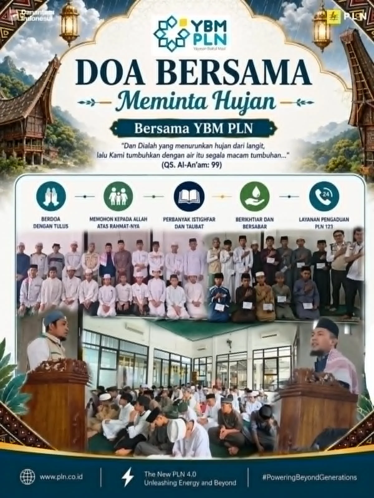YBM PLN dan PLN ULP Makale Gelar Sholat Istisqa’ dan Doa Bersama, Salurkan Bantuan Pendidikan untuk Anak Tahfidz