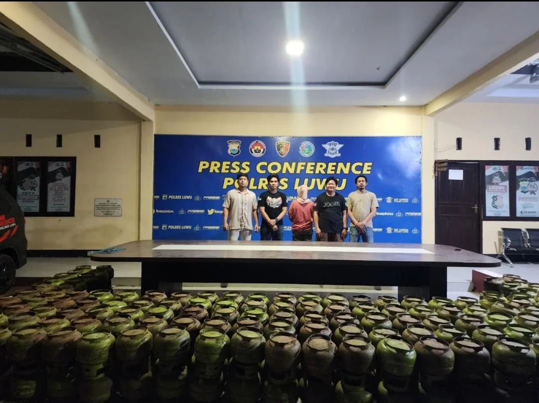 Polres Luwu Bongkar Dugaan Penyeludupan Gas Melon, Sopir Asal Lutim Diamankan