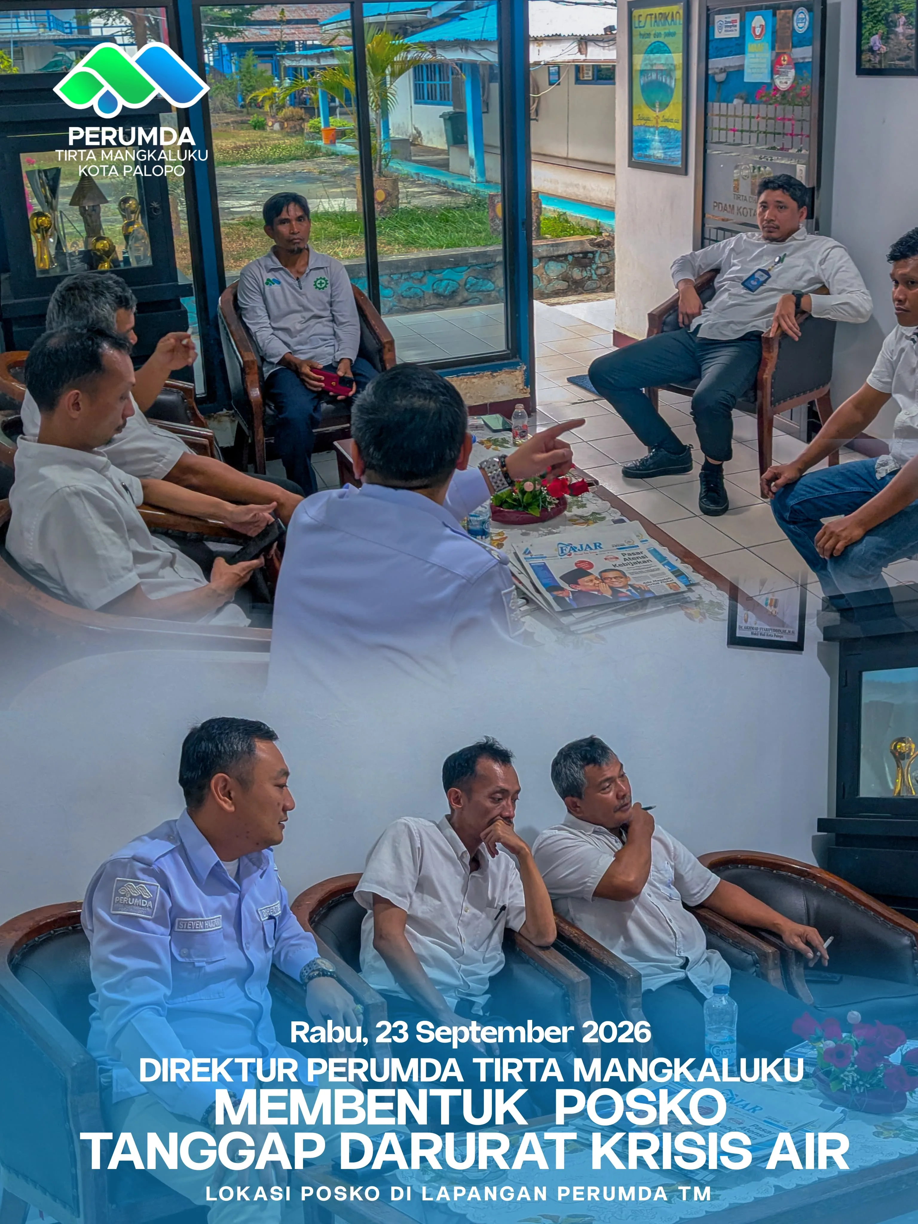 Direktur PERUMDA-TM Palopo Bentuk Posko Tanggap Darurat Krisis Air 